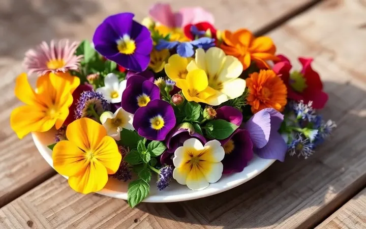 Ätbara blommor