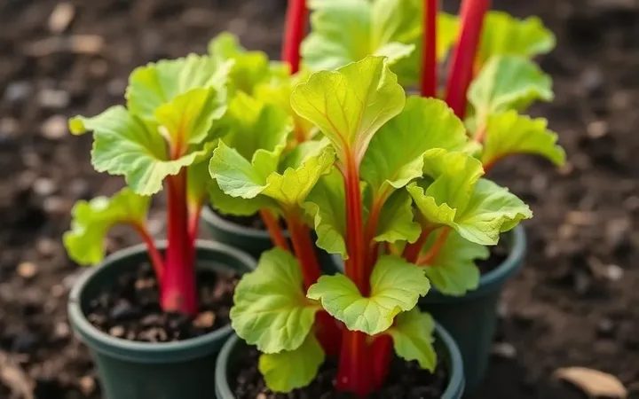 Rabarberplantor